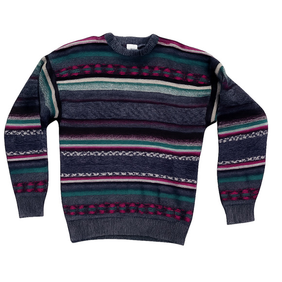 Cambridge Classics Other - Vtg 80s 90s Cambridge‎ Classic Unisex Knit Sweater Geometric Grandpa Core Lg